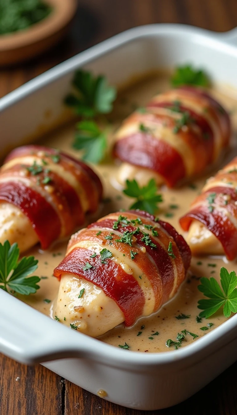 Bacon-Wrapped Chicken With Dried Beef: A Savory Classic