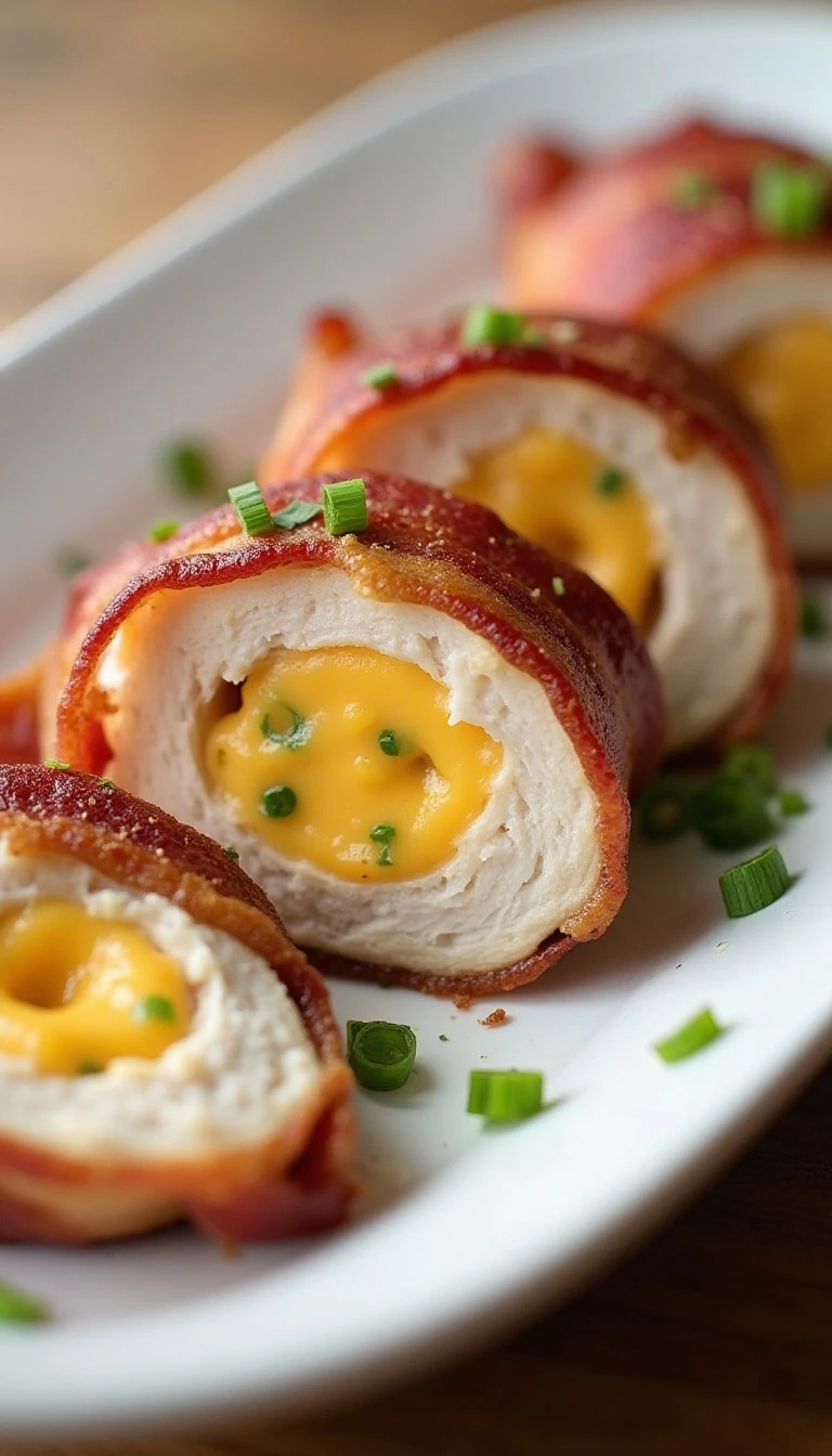 Bacon-Wrapped Cream Cheese Stuffed Chicken Breast Recipe