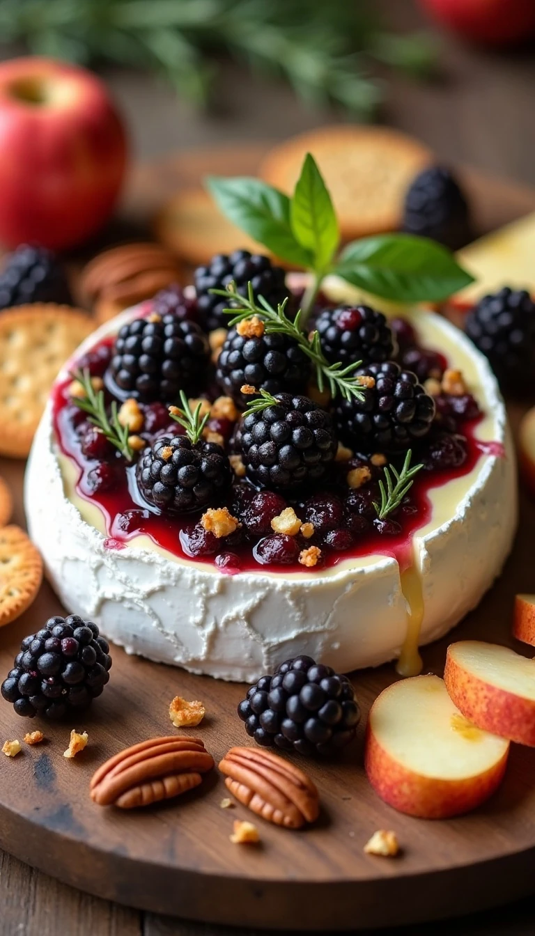 Easy Baked Brie with Blackberry Compote Recipe