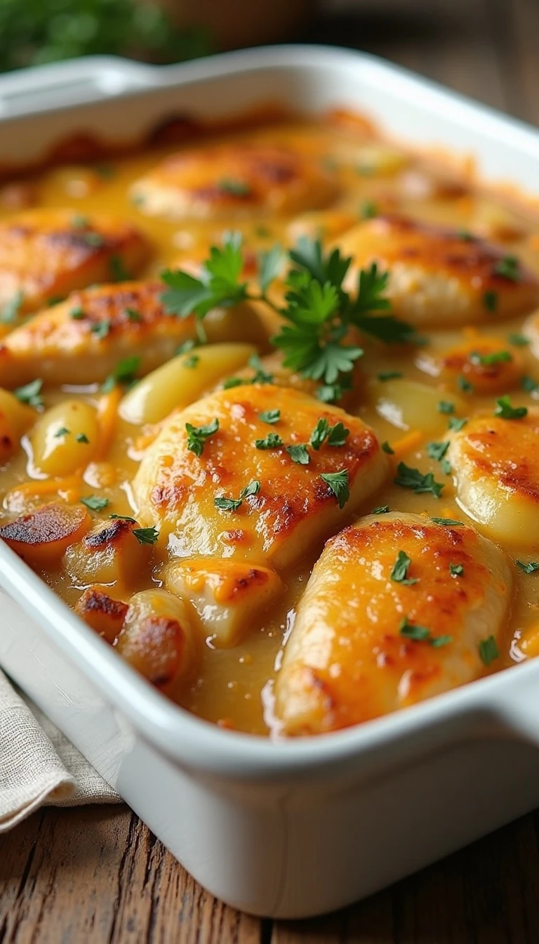 Easy Baked Chicken and Potato Casserole Recipe