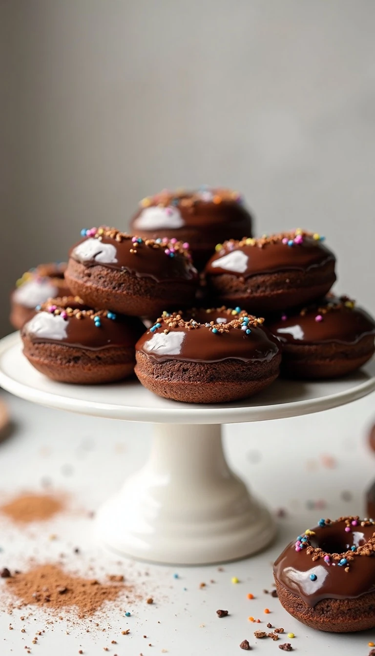 Best Baked Chocolate Donuts Recipe with Simple Chocolate Glaze
