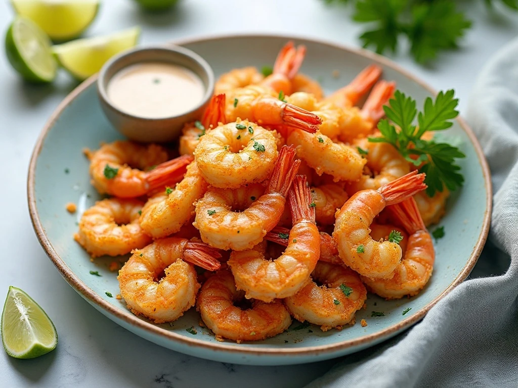 Crispy baked coconut shrimp served with orange dipping sauce