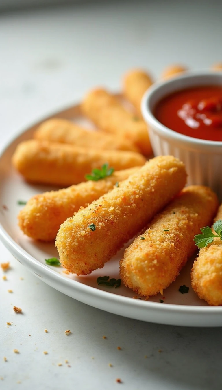Easy Baked Mozzarella Cheese Sticks Recipe