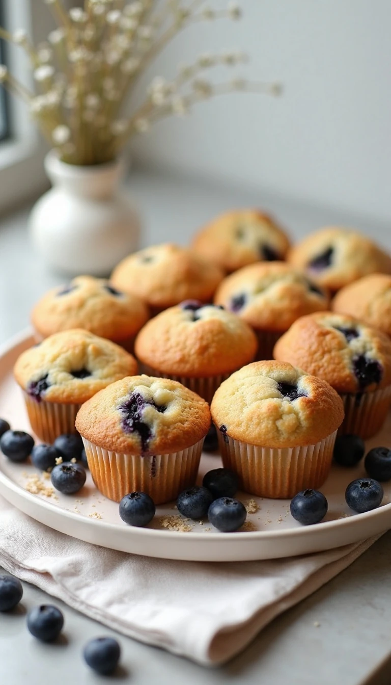 Bakery-Style Blueberry Muffins Recipe (Easy & Moist)