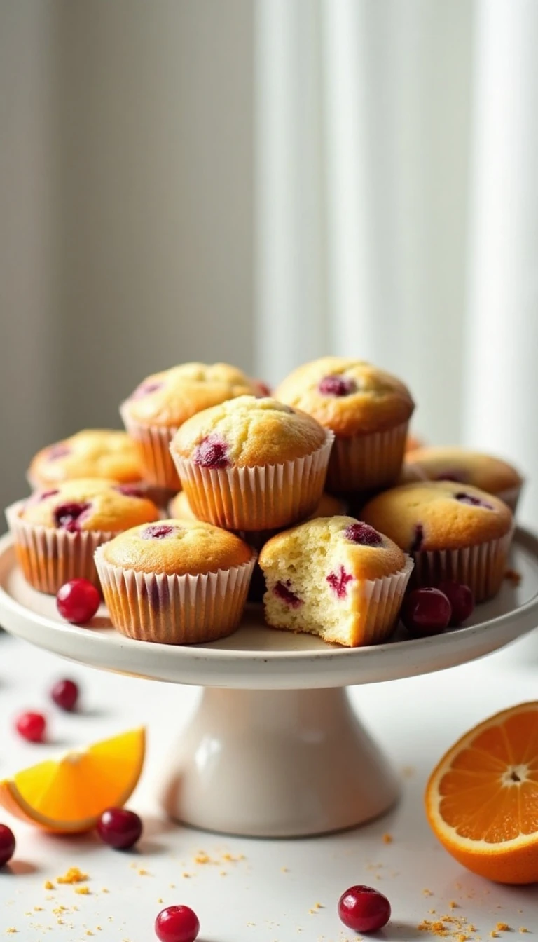Bakery-Style Orange Cranberry Muffins at Home