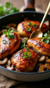 Easy Balsamic Chicken and Mushrooms Recipe