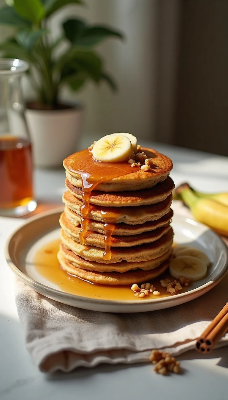 Fluffy Banana Bread Pancakes Recipe (Easy & Delicious)