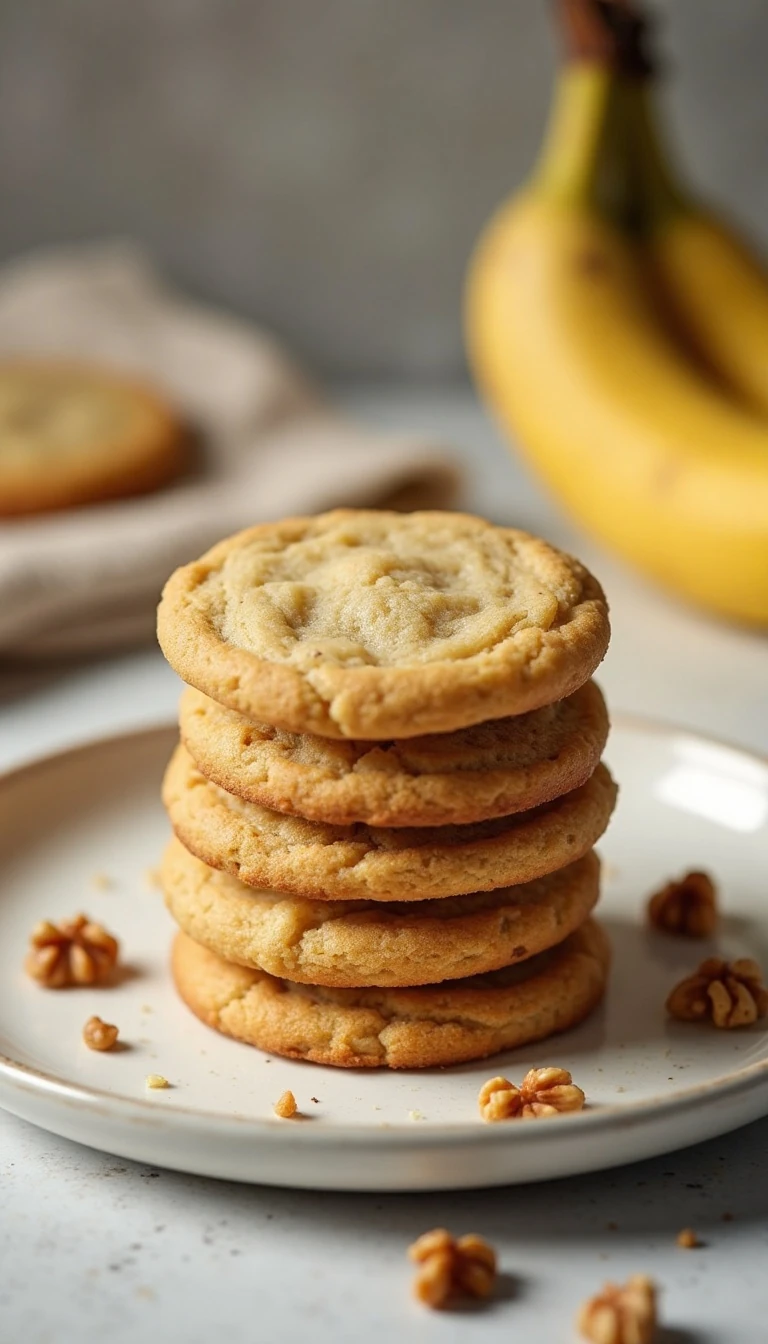 Soft and Chewy Banana Cookies Recipe (Easy & Delicious)