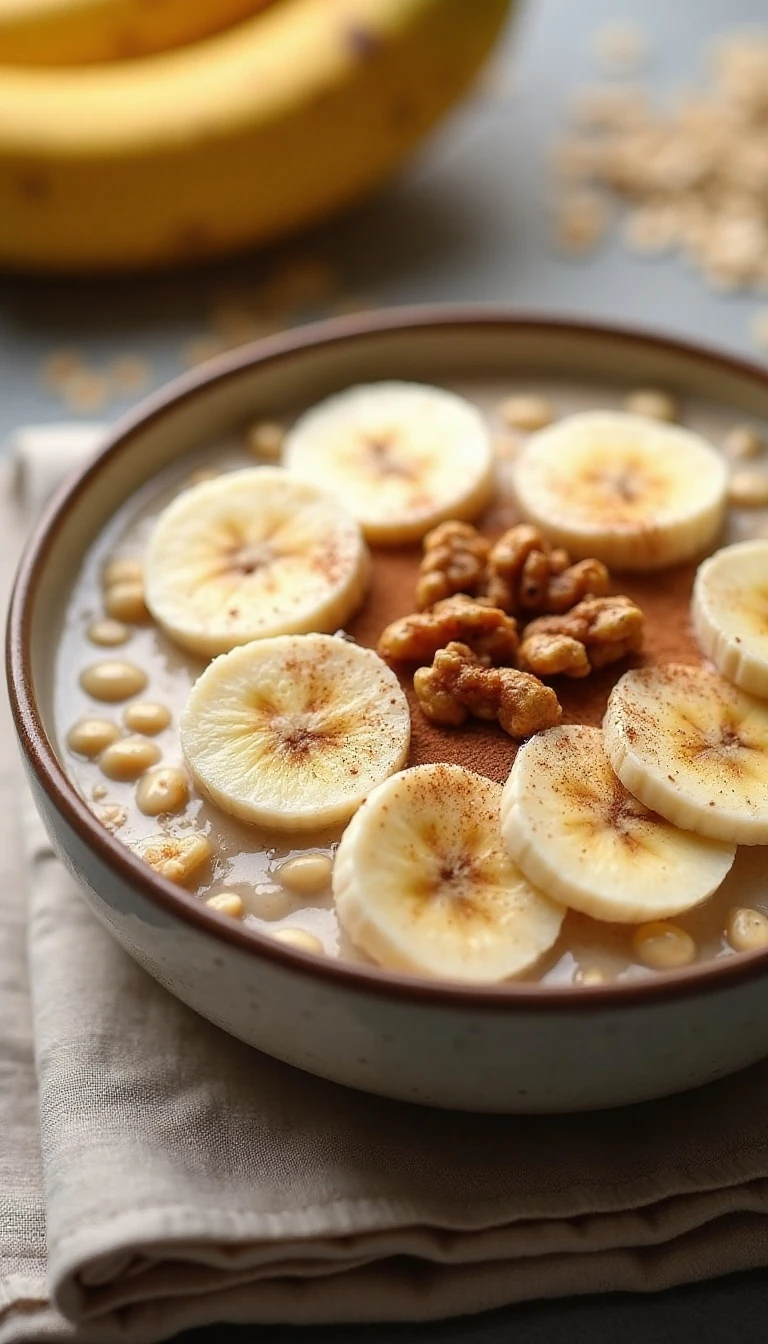 Healthy Banana Nut Oatmeal Recipe (Quick & Easy)