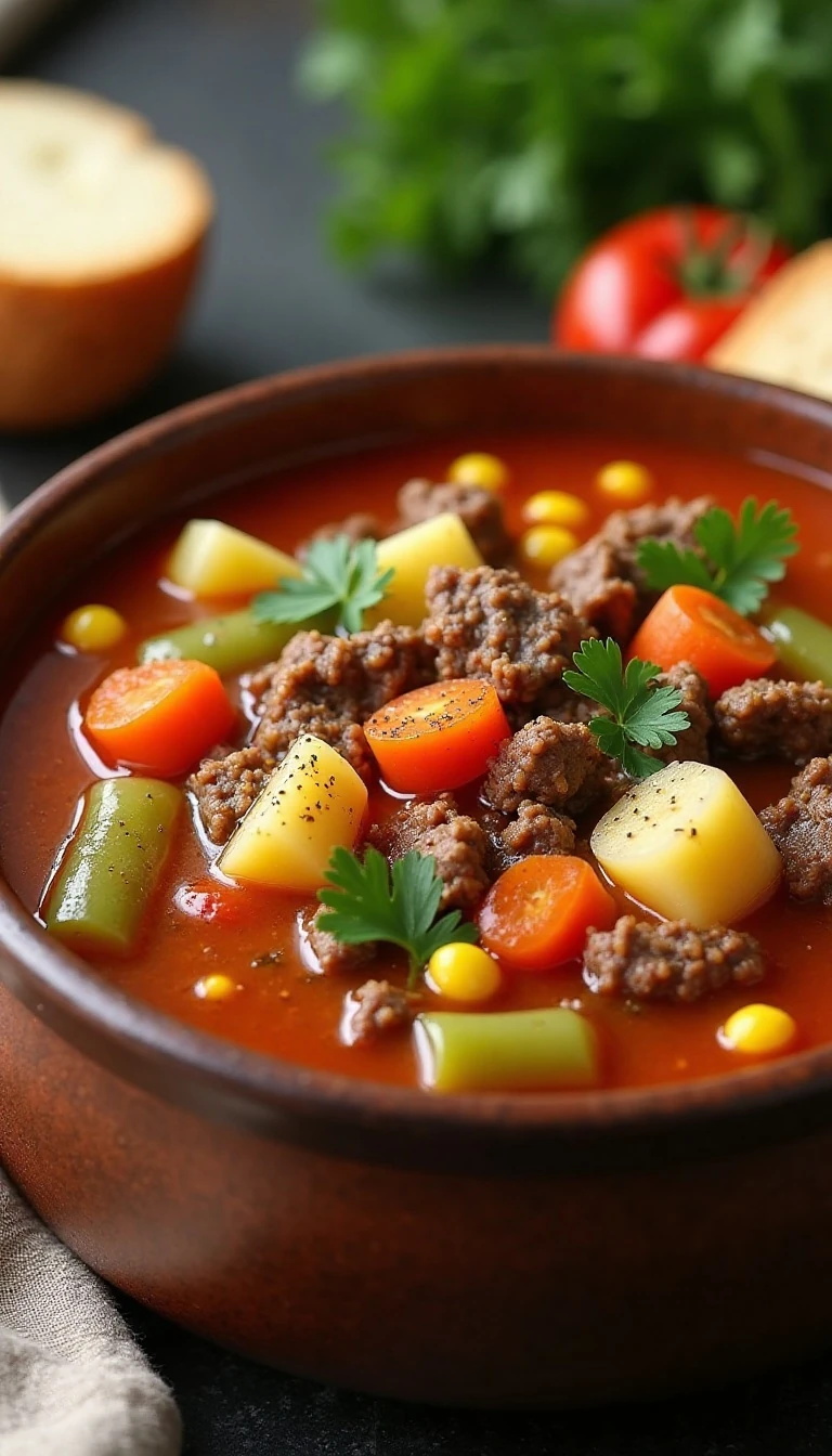 Easy Homemade Beef Vegetable Soup Recipe for a Cozy Dinner