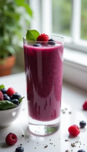 Healthy Berry and Spinach Smoothie Recipe: Creamy, Fresh, and Ready in 5 Minutes