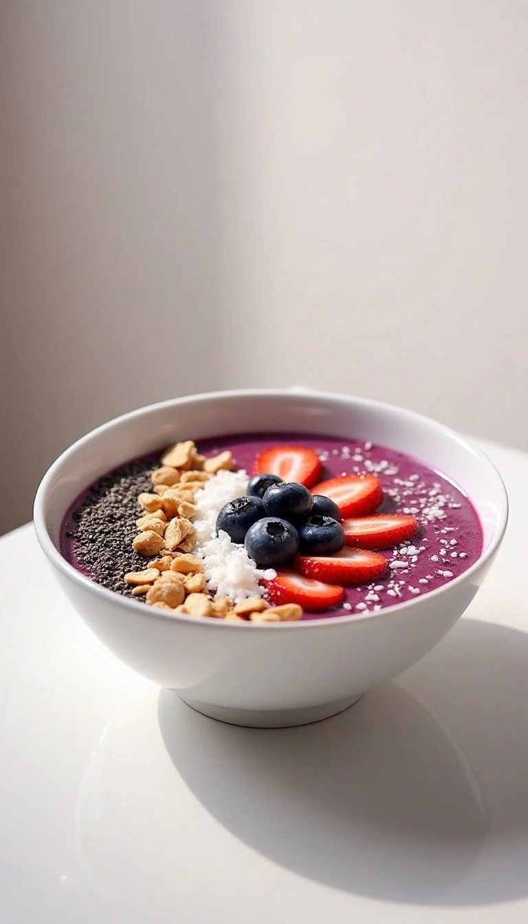 Easy Berry Breakfast Smoothie Bowl Recipe