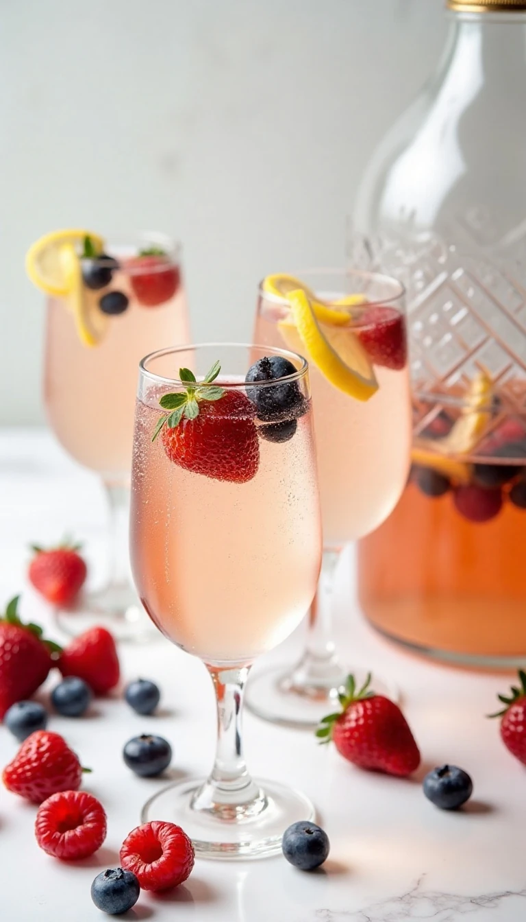 Berry Lemonade Prosecco Punch Recipe for Any Celebration