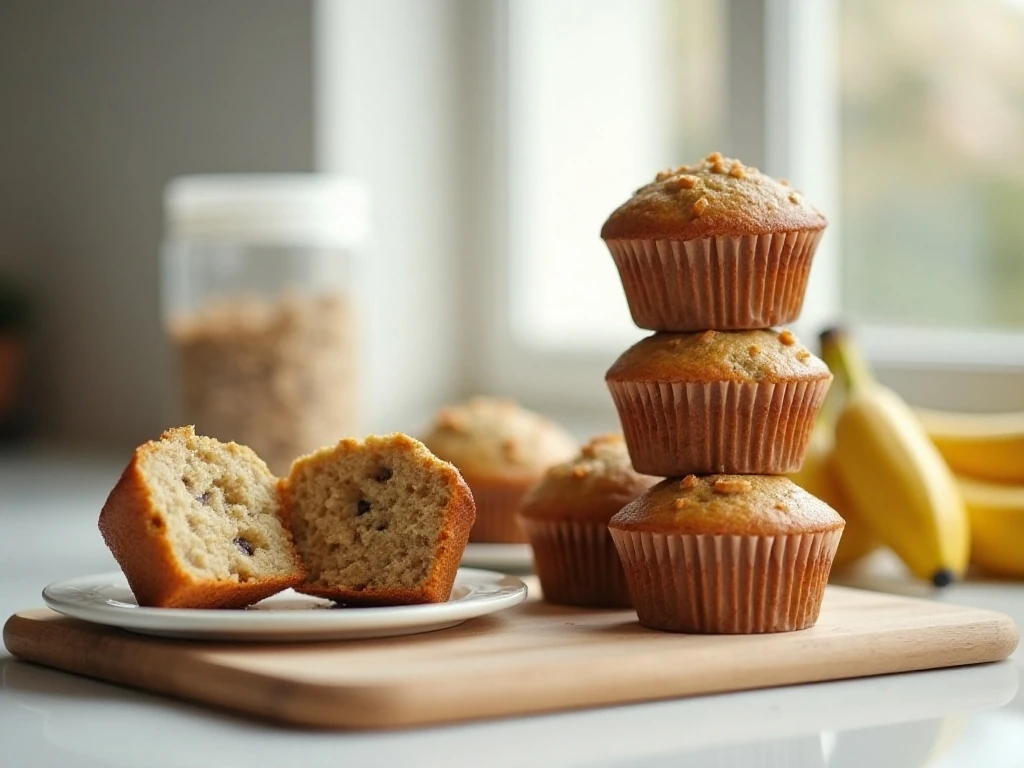 Banana muffins ready for storage and breakfast