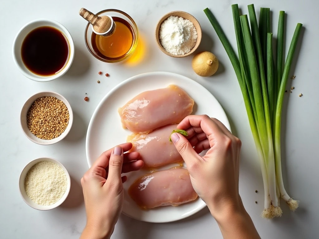 Ingredients for homemade baked teriyaki chicken