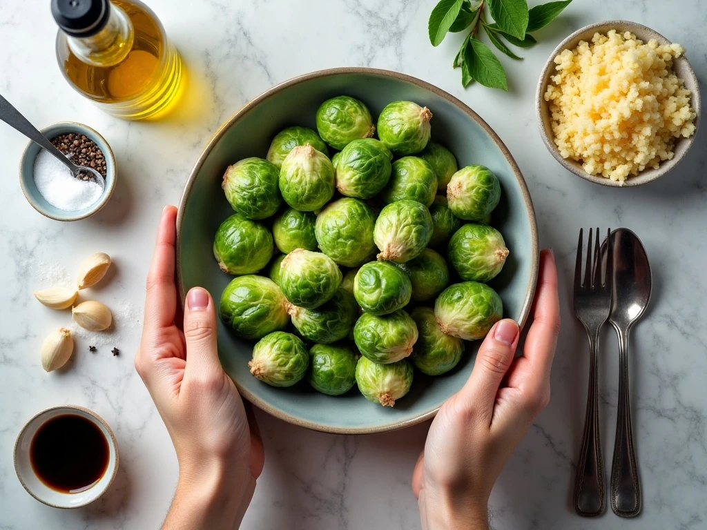 Ingredients for the best ever Brussels sprouts recipe