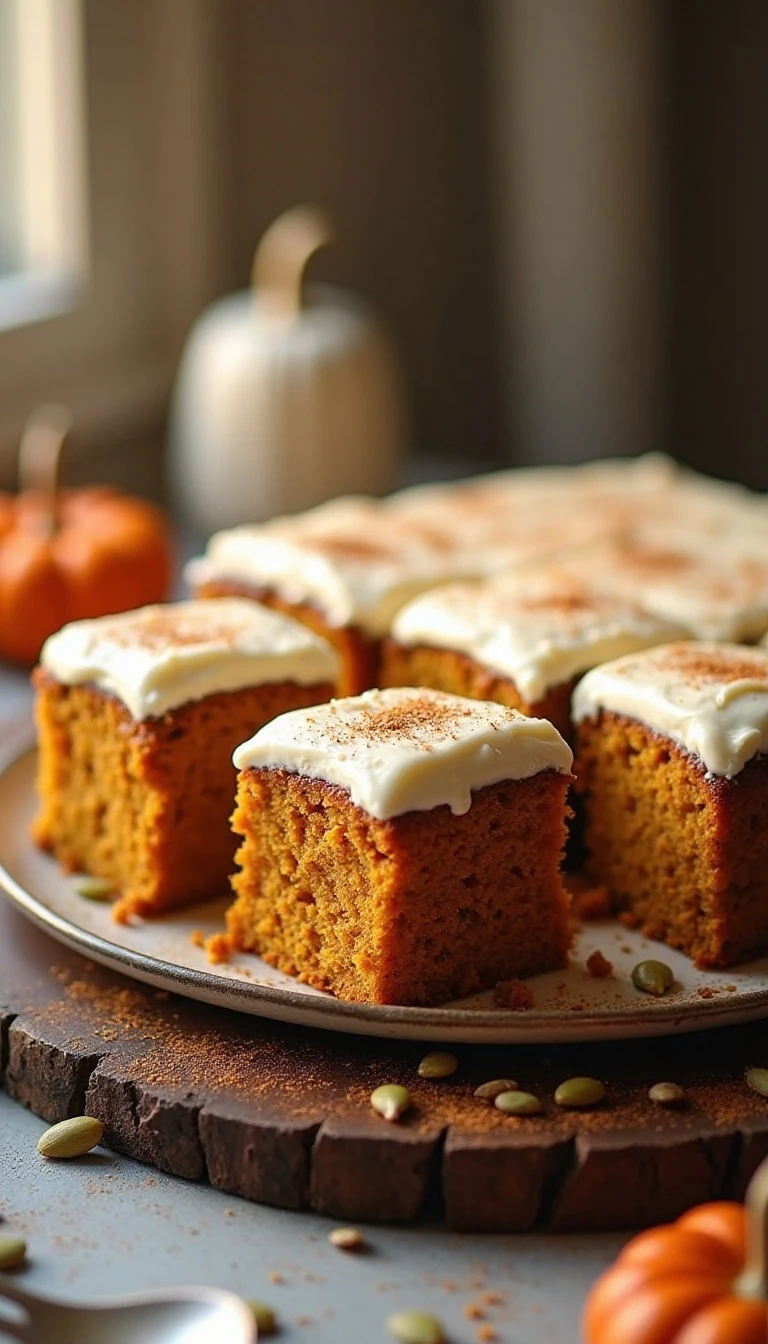 Best Ever Pumpkin Cake with Bourbon Cream Cheese Frosting