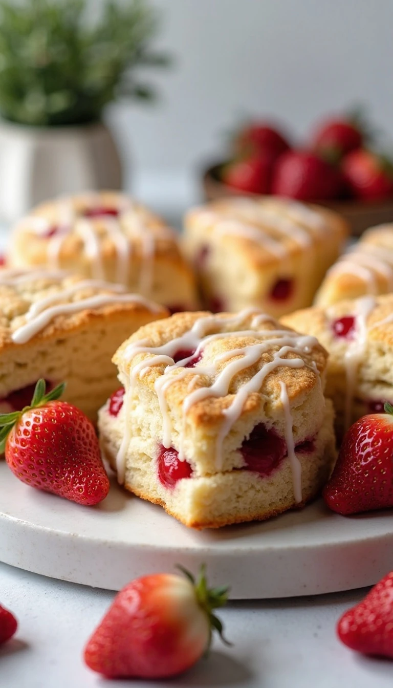 Best Ever Strawberry Scones Recipe (Flaky & Easy)