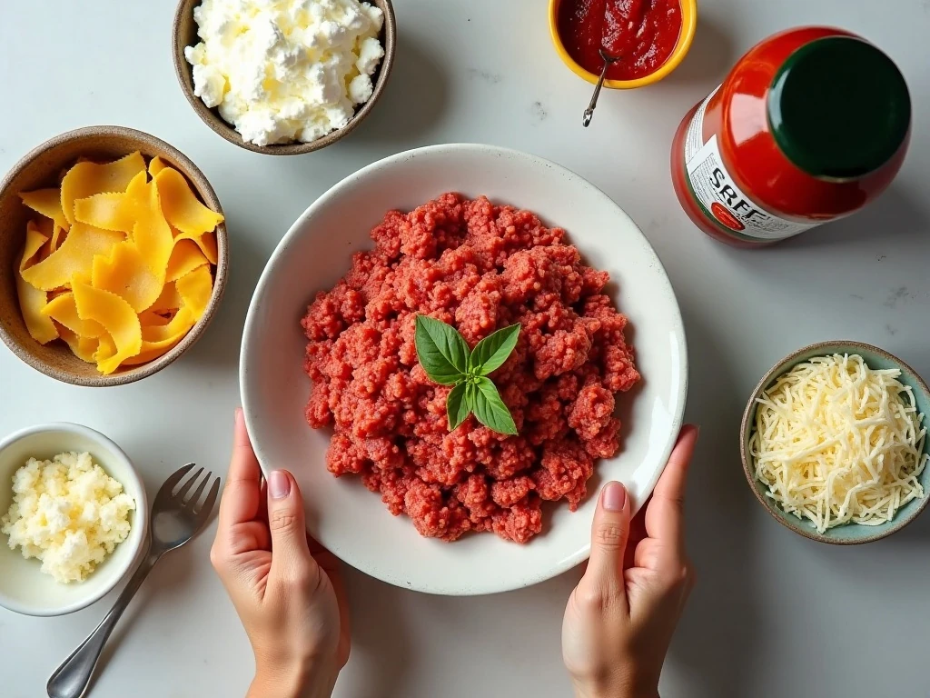 Five ingredients for easy jar sauce lasagna