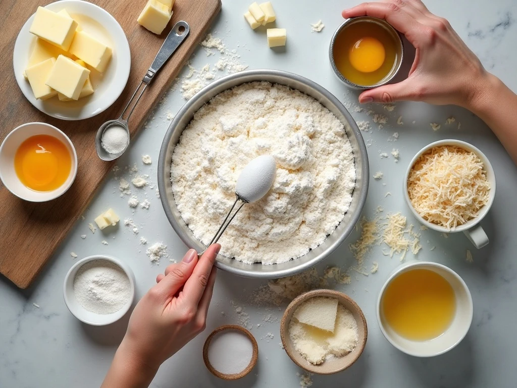 Ingredients for homemade coconut cream pie
