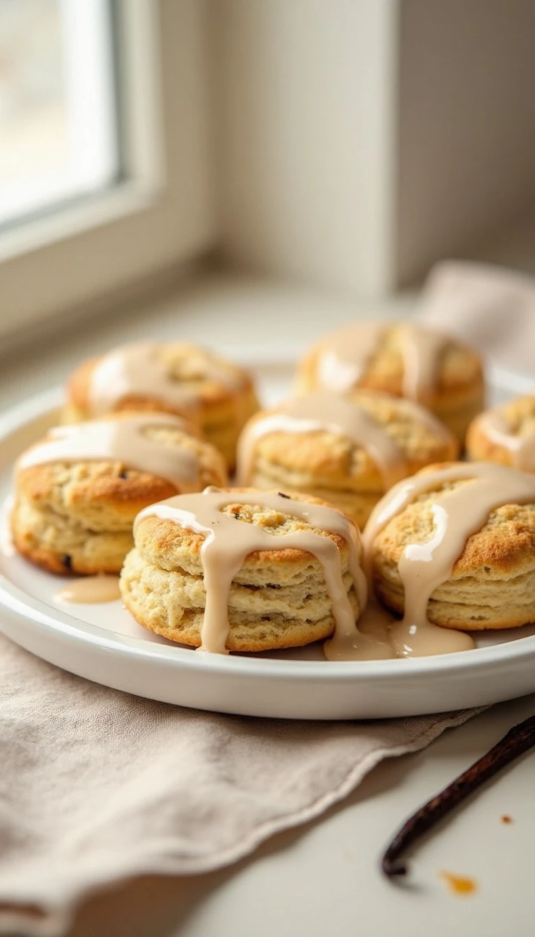 Best Scone Recipe with Vanilla Bean Glaze