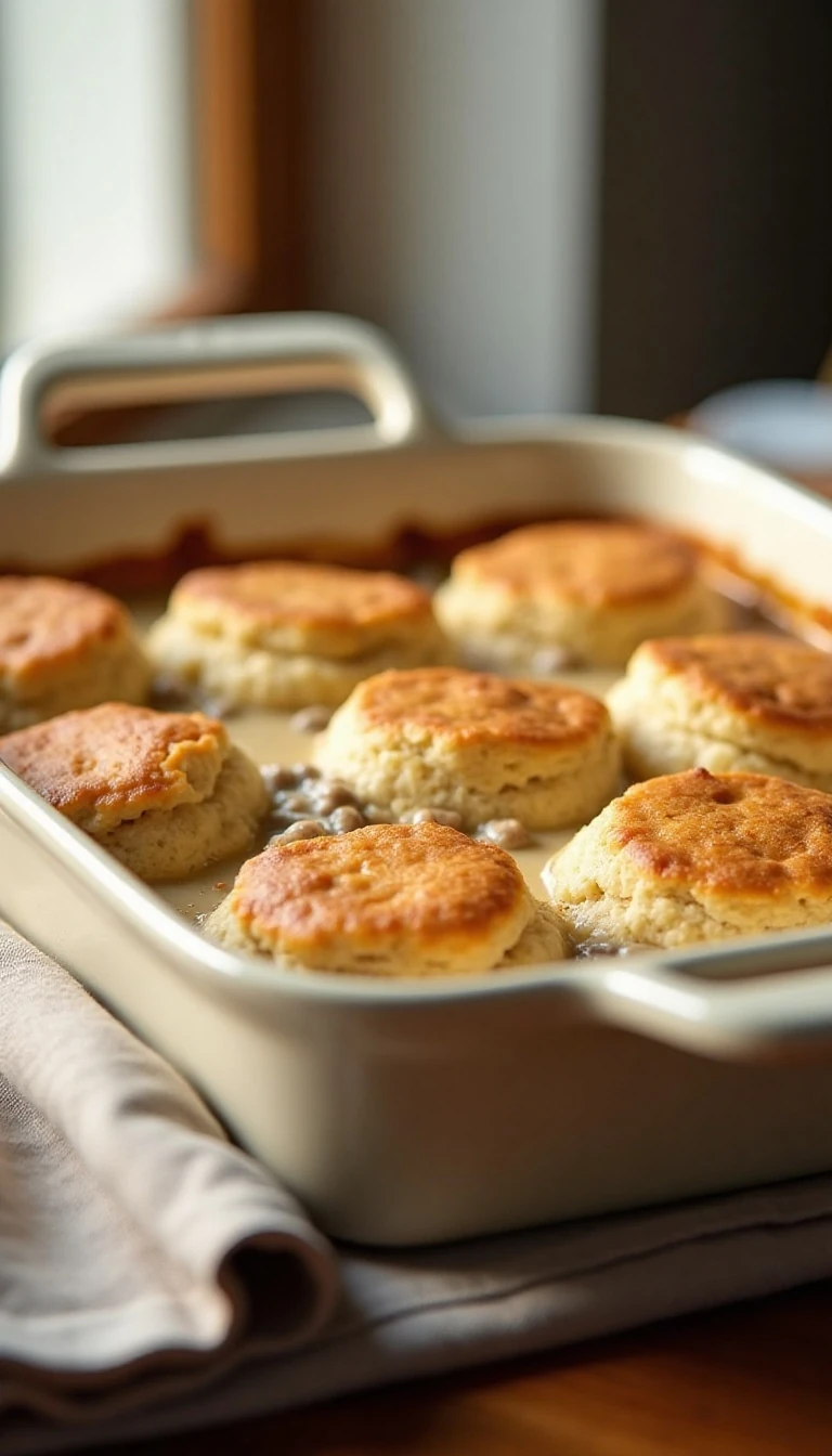 Easy Biscuits and Gravy Casserole Recipe