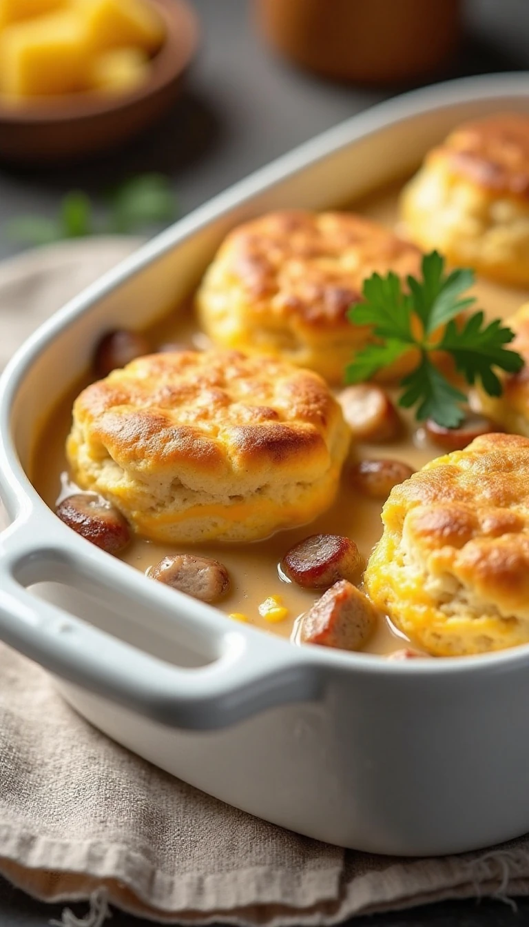 Easy Biscuits and Gravy Casserole Recipe