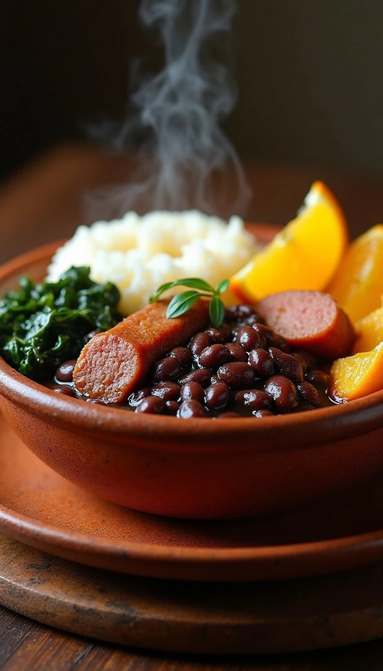 Hearty Brazilian Black Bean Stew Recipe (Feijoada Style)
