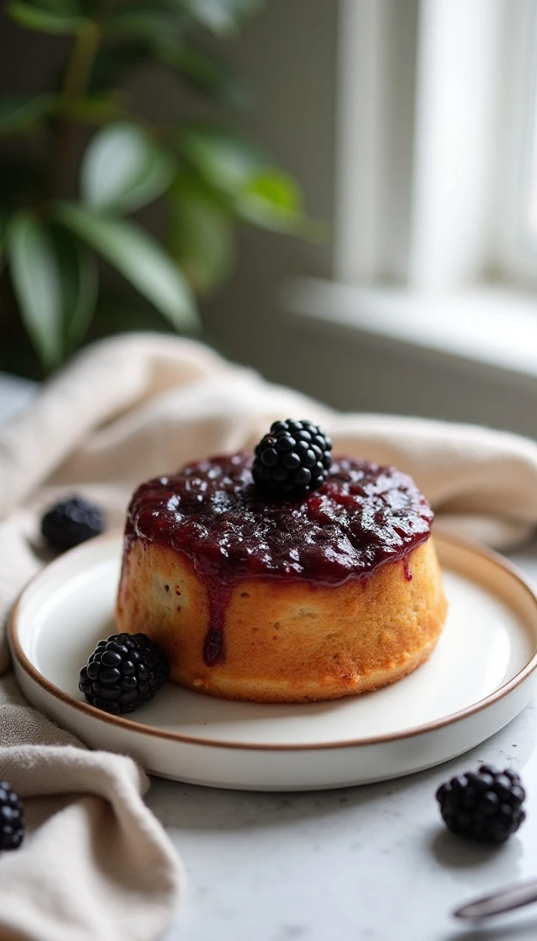 Easy Blackberry Upside-Down Cake Recipe