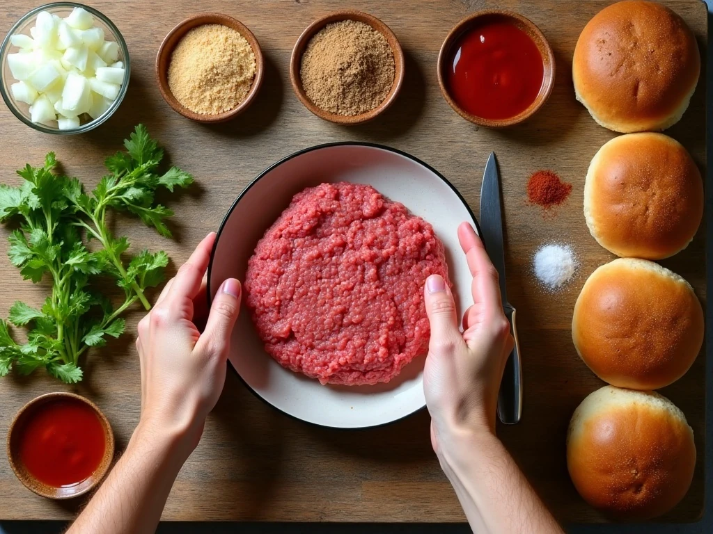 Ingredients for traditional Blanche Matthews sloppy Joes