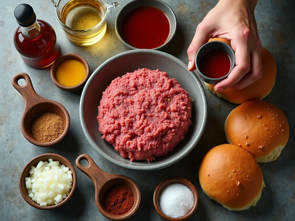 Ingredients for Blanche Matthews' Legendary Sloppy Joes