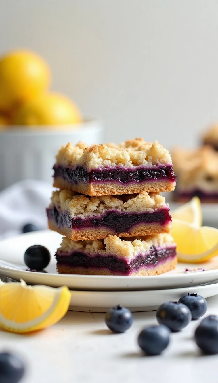 Easy Blueberry Crumb Bars Recipe