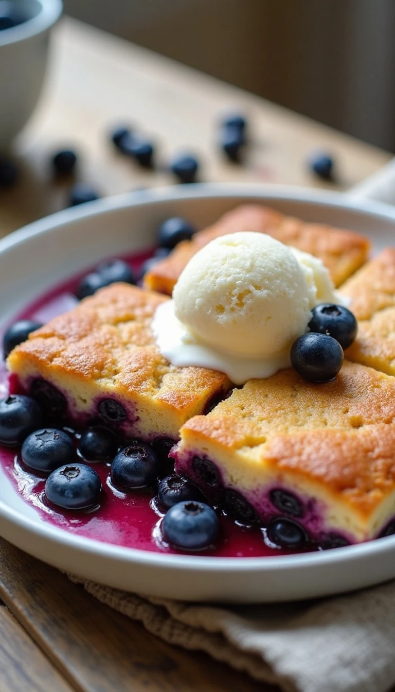 Easy 3-Ingredient Blueberry Dump Cake Recipe