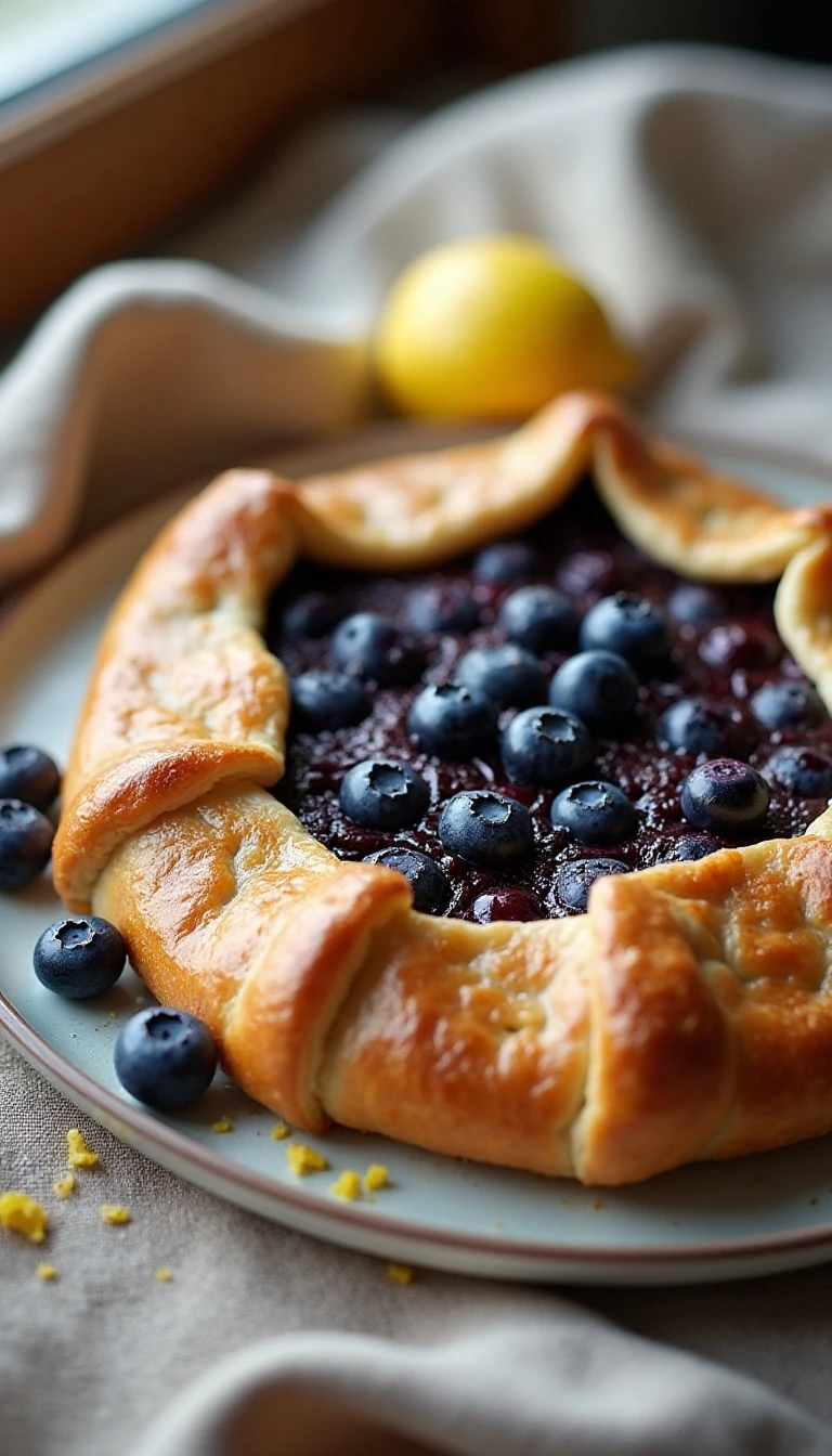 Easy Rustic Blueberry Galette Recipe