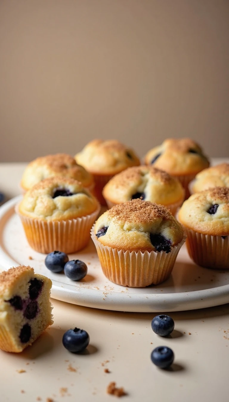 Easy Blueberry Nutmeg Sugar Muffins Recipe for a Cozy Breakfast
