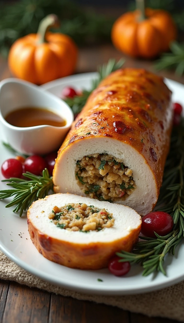 Juicy Boneless Stuffed Turkey Recipe (Step-by-Step)
