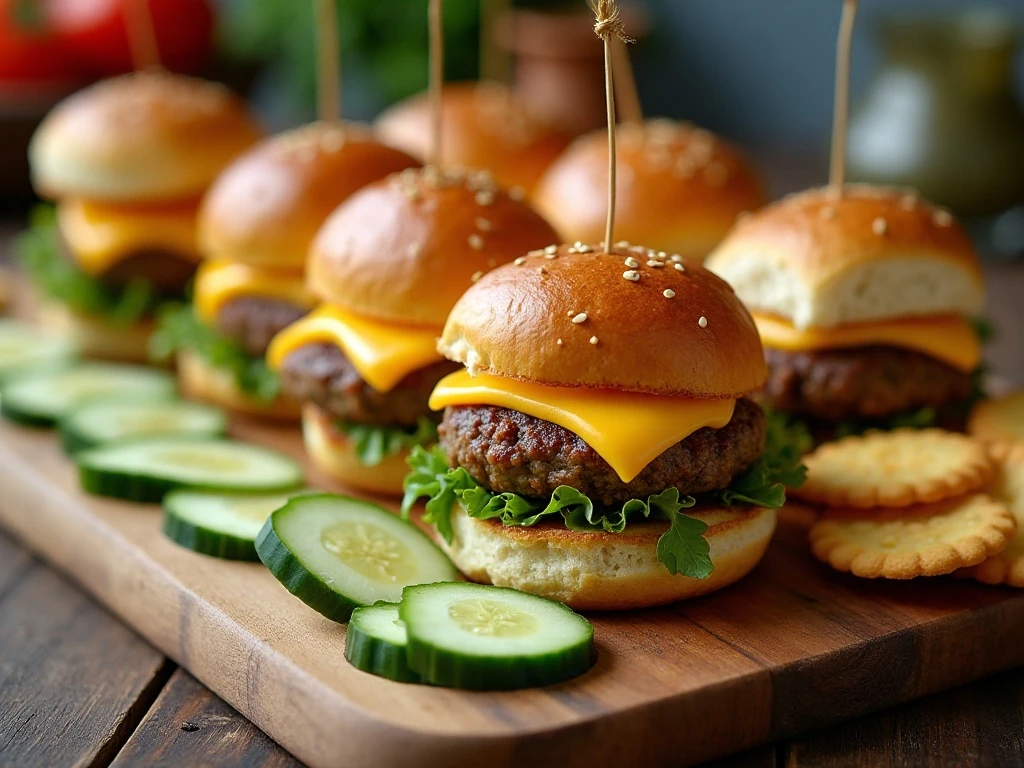 Bread and butter pickles served with sandwiches and cheese