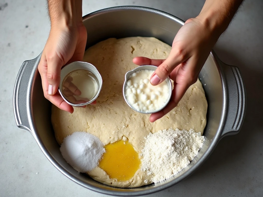 Ingredients for easy bread machine pizza dough