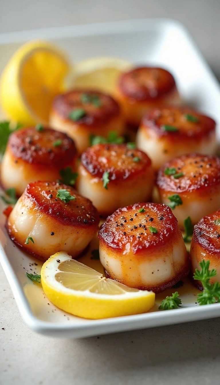 Easy Broiled Bacon-Wrapped Scallops Recipe