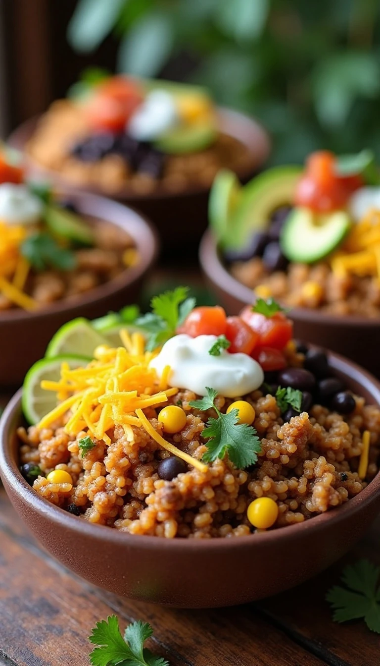 Easy Brown Rice Taco Bowl Recipe for a Flavorful Family Dinner