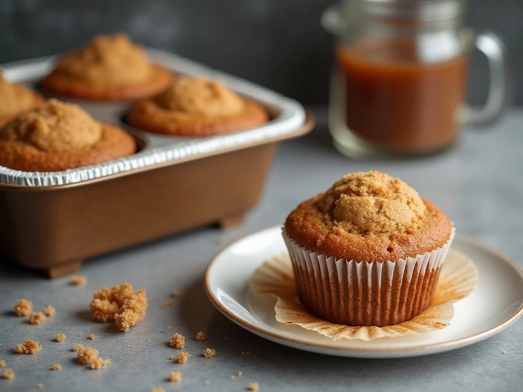 Brown sugar maple muffins ready for storage