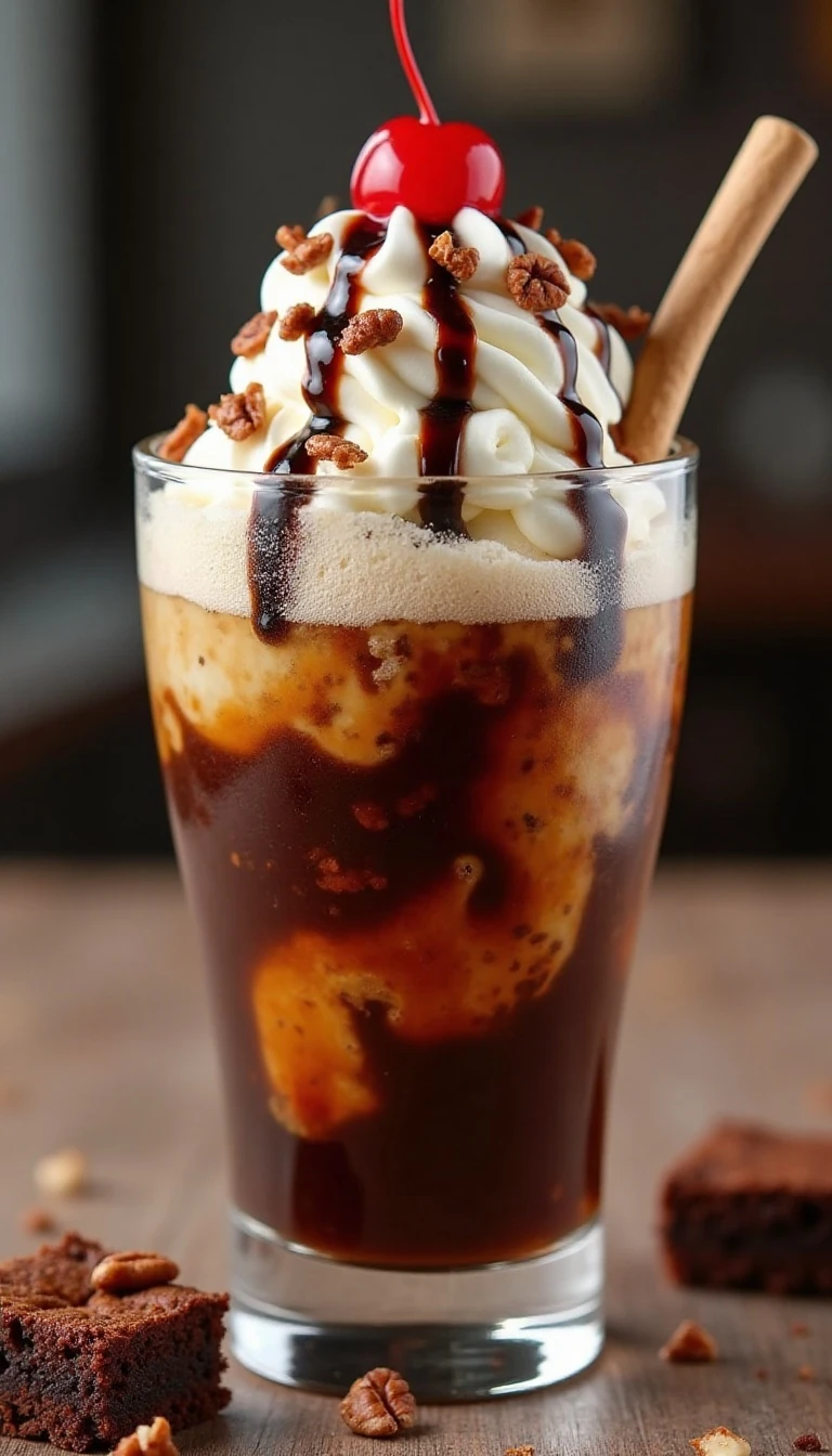 Brownie Sundae Root Beer Float Recipe