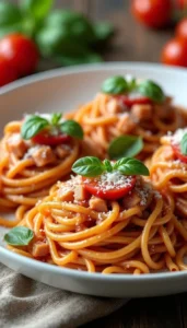 Easy Bruschetta Pasta Recipe with Fresh Tomatoes and Basil
