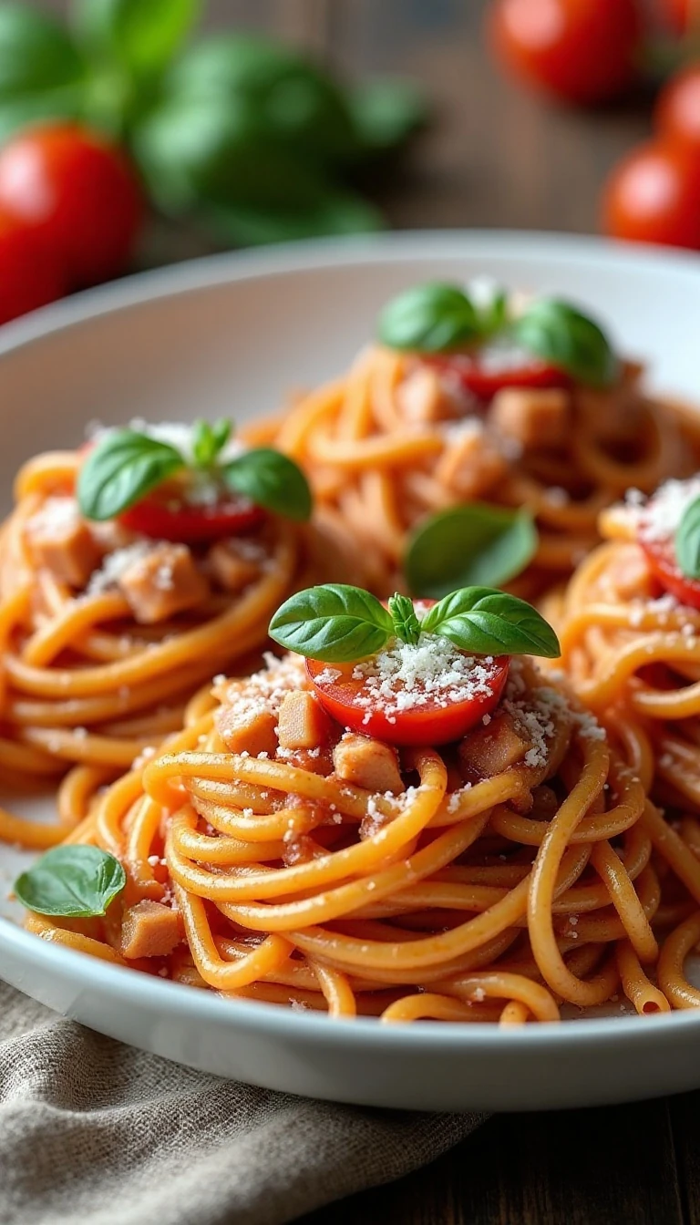 Easy Bruschetta Pasta Recipe with Fresh Tomatoes and Basil