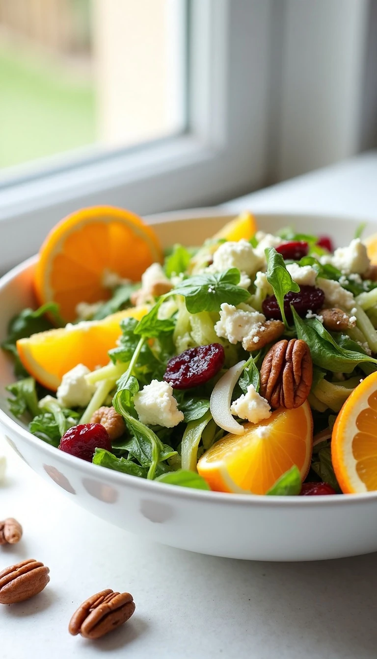 Shaved Brussels Sprouts Salad with Orange Vinaigrette