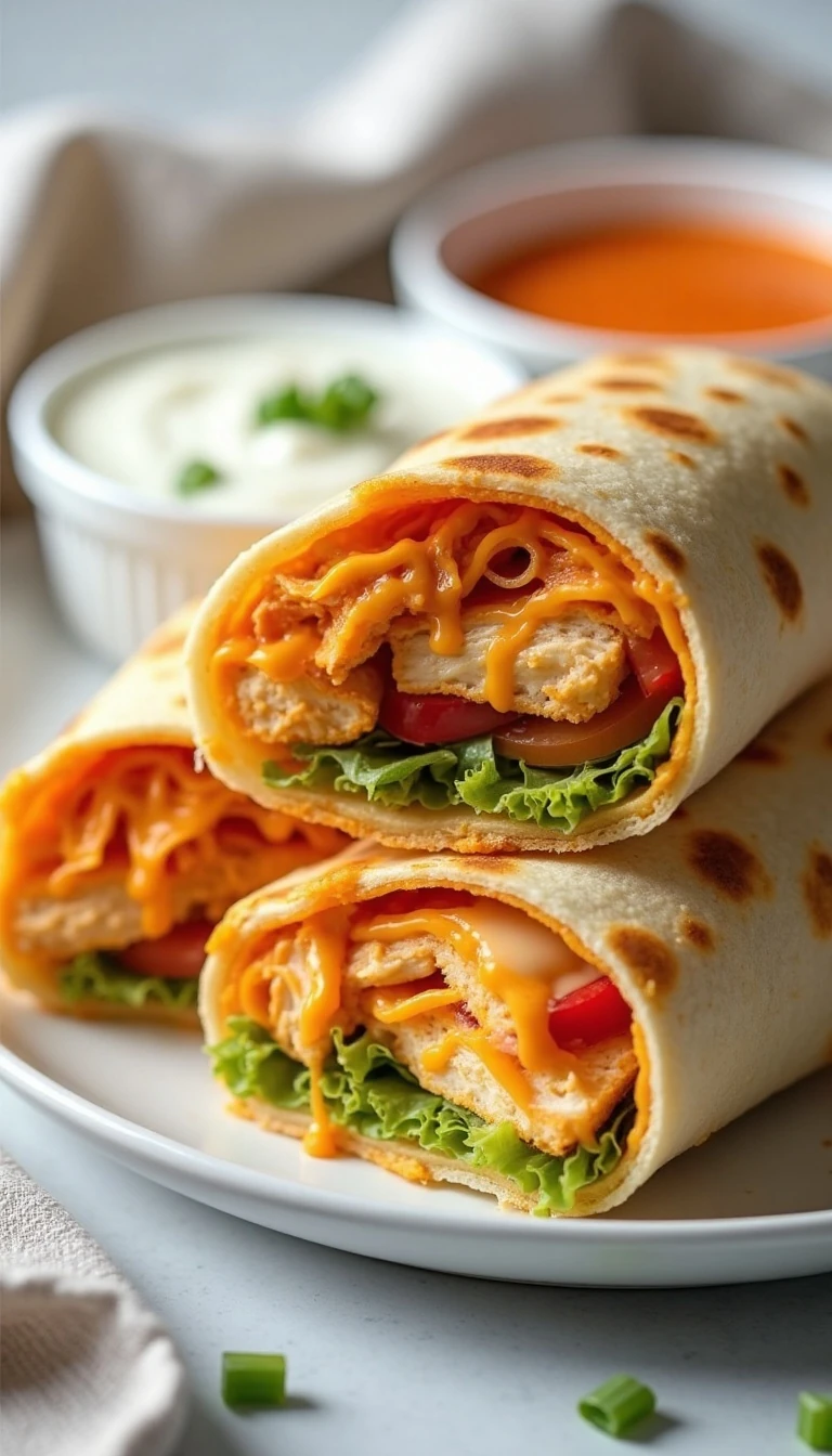 Easy Buffalo Chicken Burritos Recipe for a Quick Dinner