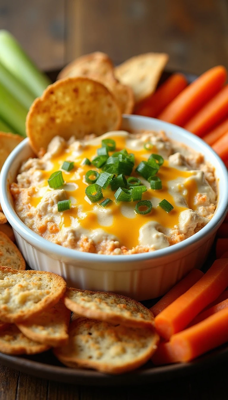 Buffalo Onion Ranch Dip with Chicken Recipe