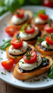 Easy Burrata Bruschetta with Caprese Topping Recipe