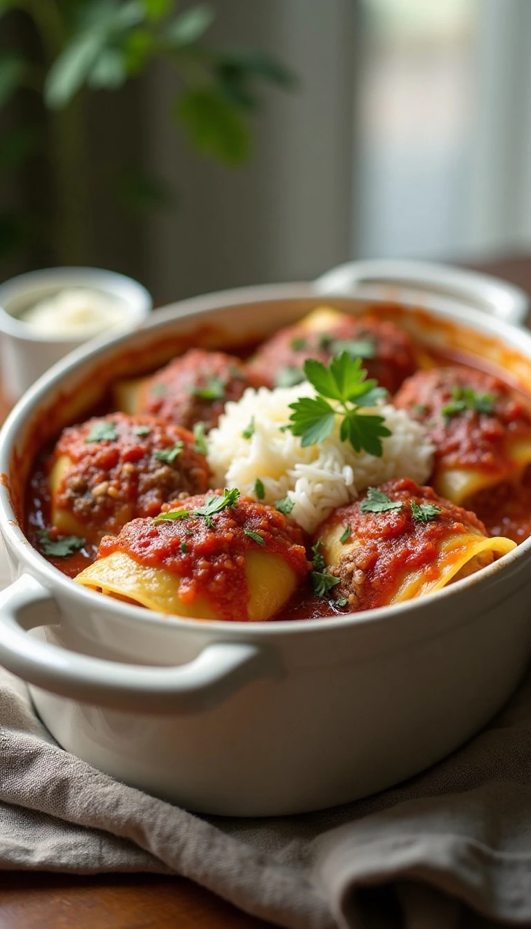 Easy Cabbage Roll Casserole Recipe with Beef, Rice, and Tomato