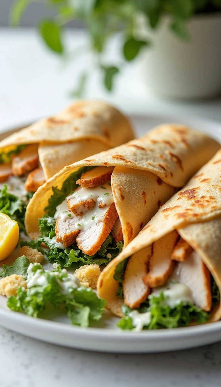 Caesar Chicken Wraps: A Lunchbox Favorite for Easy Dinners